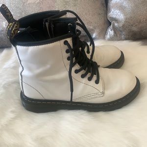 Dr Martens white boots